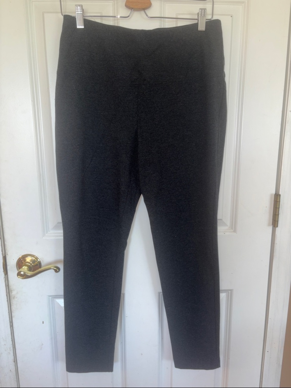 Classic Gray Knit Stretch Pants
